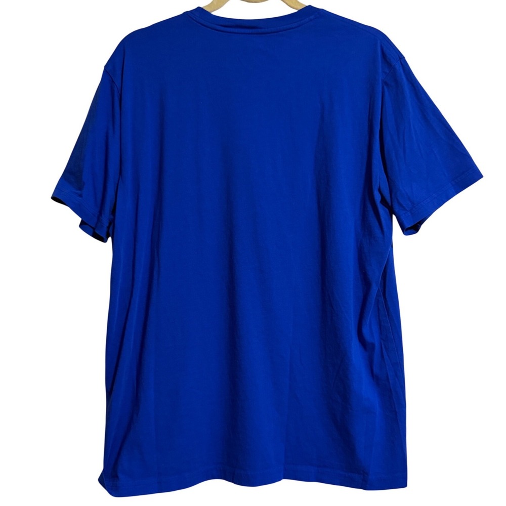 Psycho Bunny Mens Royal Blue Pima Cotton Logo Short Sleeve Tee Shirt Size 6 L - Picture 6 of 6